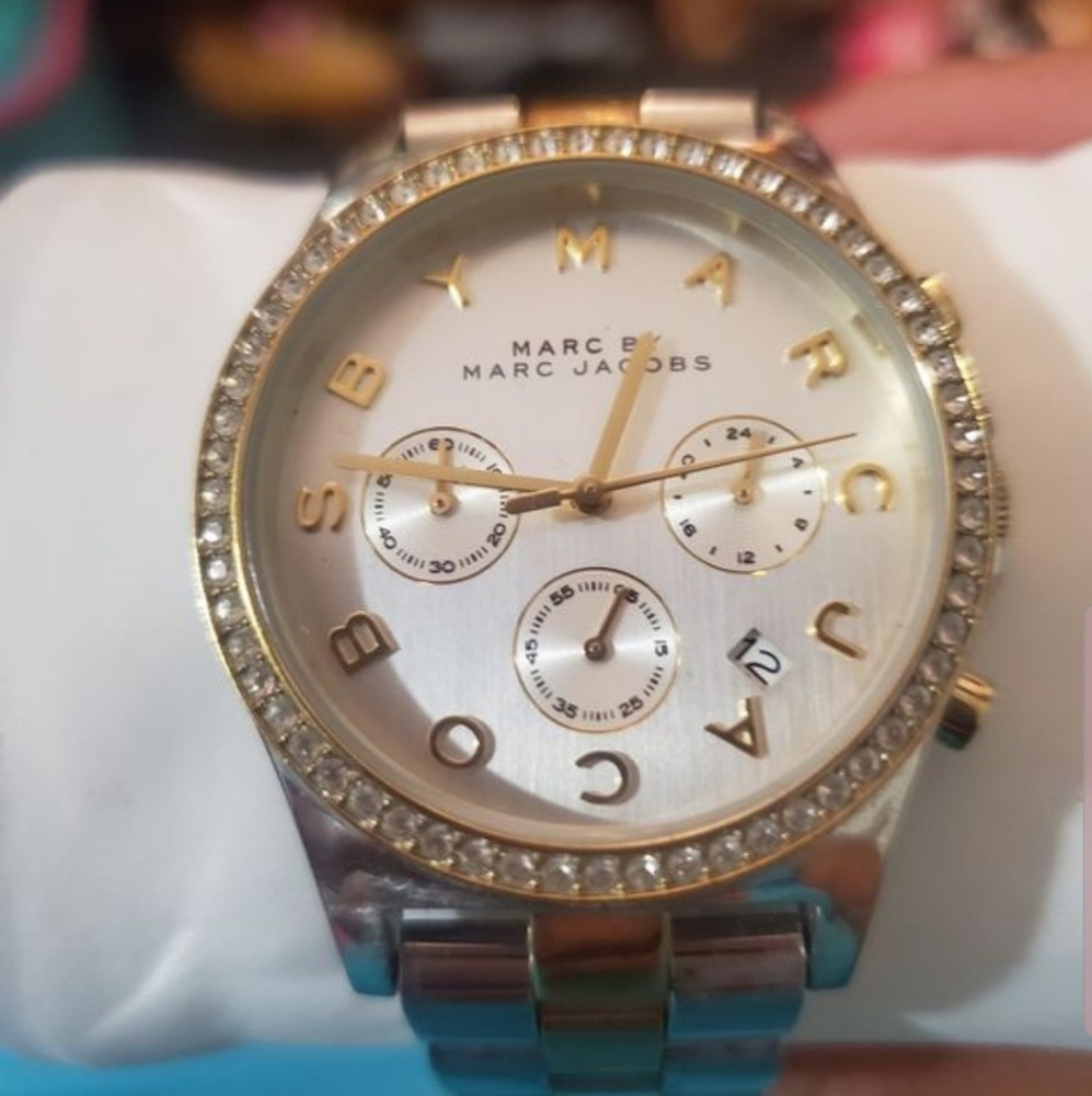 Marc by Marc Jacobs  Stainless Steel Crystal